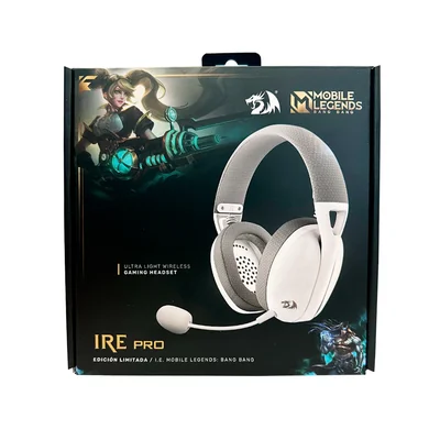 Audífono Gamer Redragon Ire Pro Gris Wireless Mobile Legends