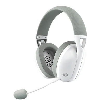 Audífono Gamer Redragon Iré Pro Gris Wireless + Micrófono
