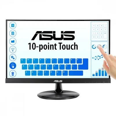Monitor ASUS VT229H LED IPS Touch 21.5", 1920x1080 Full HD, 75Hz, HDMI, Bocinas Integradas, Negro