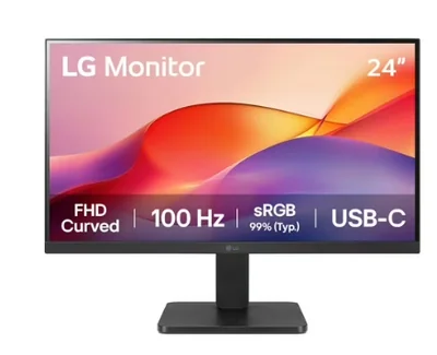 Monitor Curvo LG 24U421A-B LED 23.8", 1920x1080 Full HD, 100Hz, HDMI, Negro