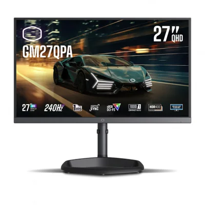 Monitor Gamer Cooler Master GM27QPA LCD IPS 27", 2560x1440, 240Hz, HDMI/DisplayPort, Bocinas Integradas, Negro