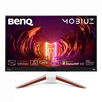 Monitor Gamer BenQ Mobiuz EX2710U LED IPS 27", 3840x2160 4K Ultra HD, FreeSync, 144Hz, DisplayPort, Bocinas Integradas, Blanco