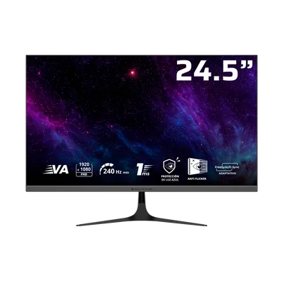Monitor Gamer Balam Rush Cosmos Edge MCE245P LED VA 24.5", 1920x1080 Full HD, G-Sync/FreeSync, 240Hz, HDMI/DisplayPort, Bocinas Integradas, Negro