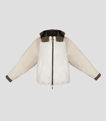 Chamarra bomber reversible con capucha Mujer