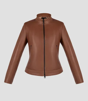 Chamarra Biker en Piel Mujer