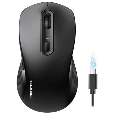 Ratón Bluetooth TECKNET recargable 4800 DPI para 3 dispositivos
