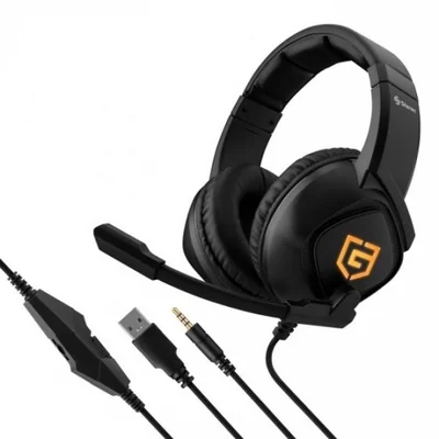 Steren Audífonos Gamer AUD-558 para PC/Consola, Alámbrico, 2 Metros, 3.5mm, Negro