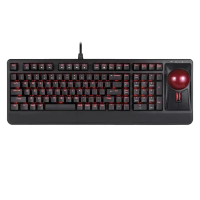 Teclado mecánico de trackball con cable Perixx Periboard-322