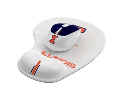 Ratón y alfombrilla de ratón SOAR NCAA Illinois Fighting Illini