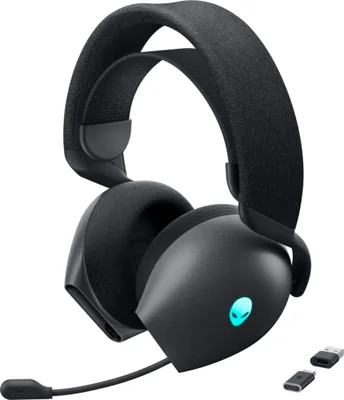 Dell Audífonos Gamer Alienware AW725H para PC, Alámbrico/Inalámbrico, USB-C, Negro