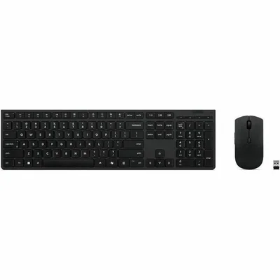 Combo Teclado y Mouse Inalámbricos Recargables Lenovo US