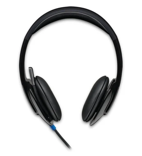 Logitech Audífonos con Micrófono H540, Alámbrico, USB, Negro