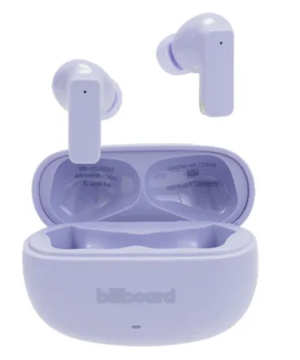 Billboard Audífonos Intrauriculares Lusso, Inalámbrico, Bluetooth, Cancelación de Ruido, USB-C, Morado