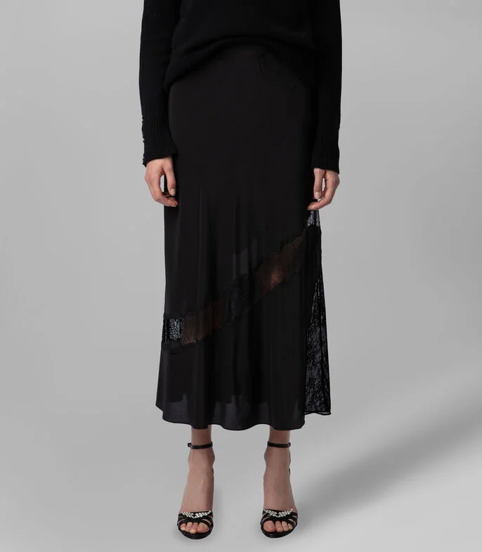 Falda Midi Corte "A" Mujer