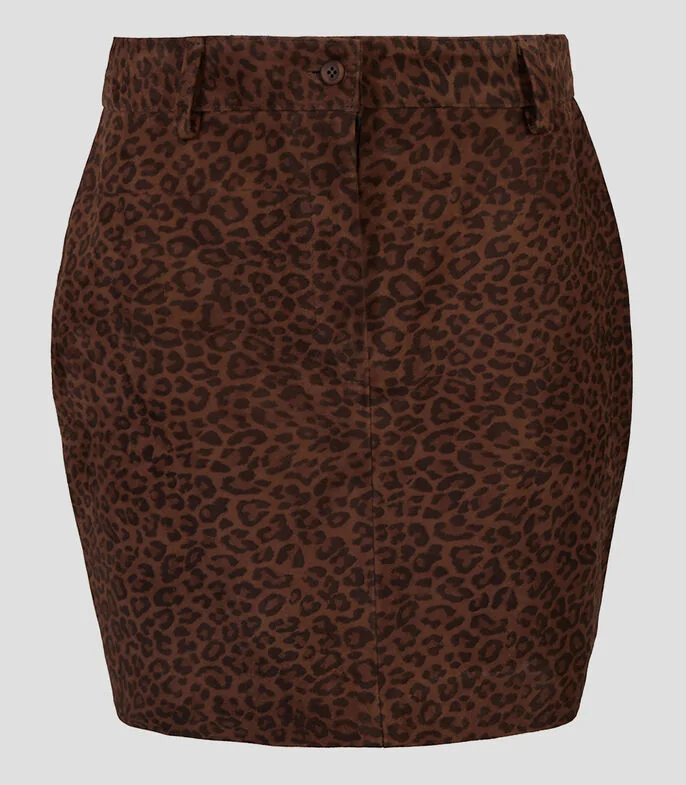 Falda Corta Animalprint Mujer