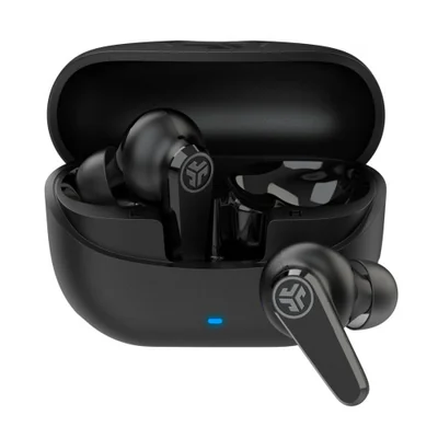 JLaB Audífonos Intrauriculares con Micrófono Go Pods, Inalámbrico, Bluetooth, Cancelación de Ruido, Negro