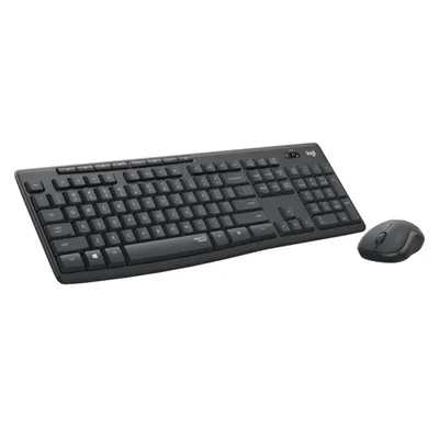 Combo de ratón y teclado inalámbricos Logitech MK295 Graphite