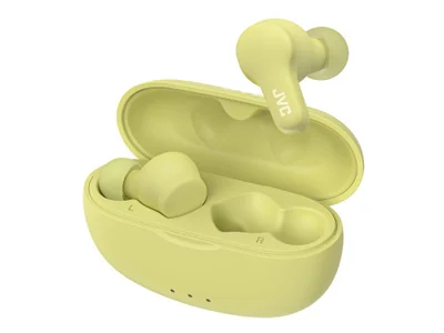 JVC Audífonos Intrauriculares con Micrófono Gumy, Inalámbrico, Bluetooth, USB-C, Verde