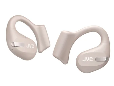 JVC Audífonos Intrauriculares con Micrófono Nearphones, Inalámbrico, Bluetooth, Cancelación de Ruido, Beige