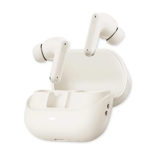 Akane Audífonos Intrauriculares con Micrófono 83222-Wh, Inalámbrico, Bluetooth, Cancelación de Ruido, Blanco