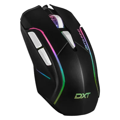 Mouse dxt gaming grip rgb 7200 dpi 6 botones alambrico usb