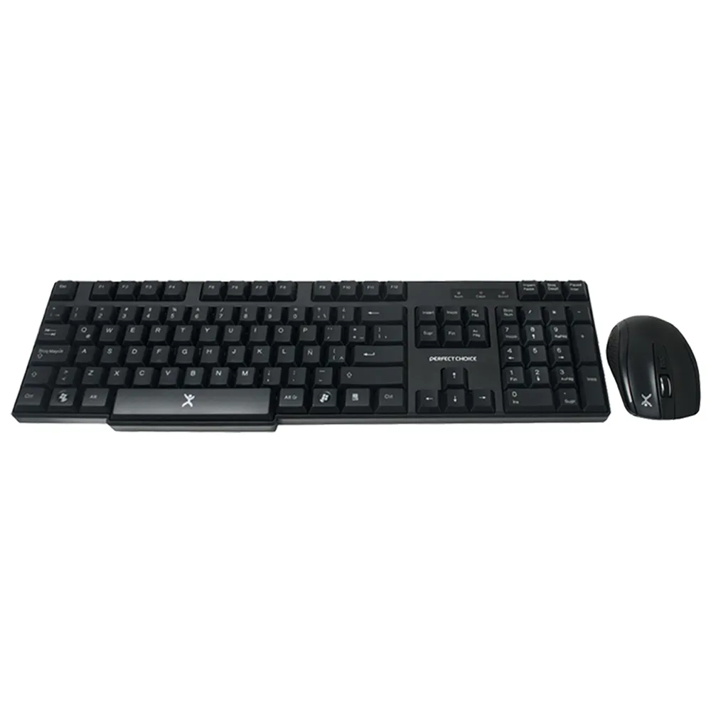 Teclado y Mouse Inalámbrico Perfect Choice Antiderrames PC-200994