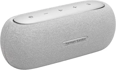 Harman Kardon Bocina Portátil Luna, Bluetooth, Inalámbrico, USB-C, 40W, Gris - Resistente a Polvo/Agua