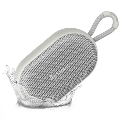 Steren Bocina Portátil 9050, Bluetooth, Inalámbrico, MicroUSB, 5W, Blanco - Resistente al Agua