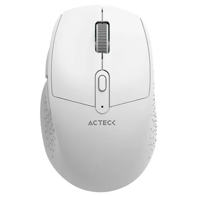 Mouse acteck optimize ergo mi680 1600dpi 6 botones inalambrico usb 2.4 ghz blanc