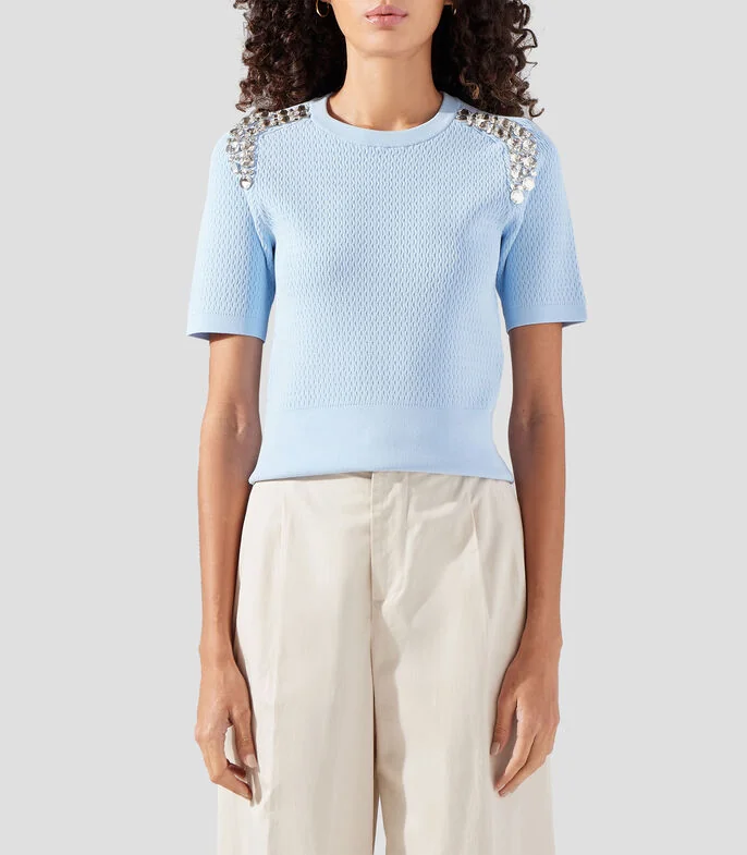 Suéter cuello redondo Mujer