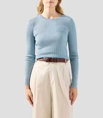 Suéter cuello redondo Mujer