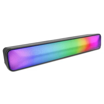Getttech Barra de Sonido GUS-MSRBT-01, Bluetooth, Inalámbrico, 5.0, 45W RMS, Negro