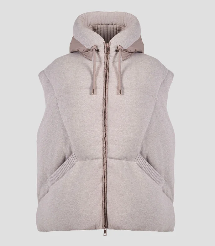 Chaleco acolchado con capucha Unisex