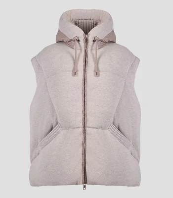 Chaleco acolchado con capucha Unisex