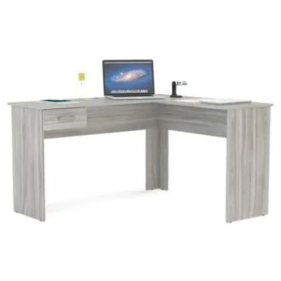 Escritorio Secretarial con 1 Cajón y Diseño Compacto para Oficina o Estudio
