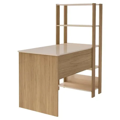 Escritorio, Mesa de computo Bertolini MATCH Off White Roble