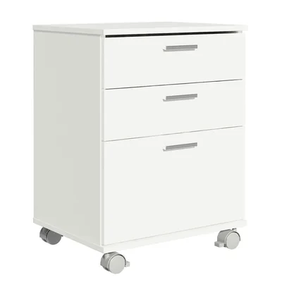 Cajón Organizador Madesa 3 Cajones con Ruedas Blanco