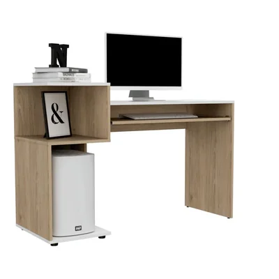 Escritorio Izan, Beige y Blanco
