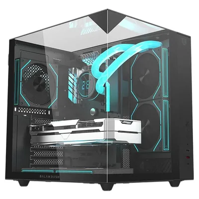 Gabinete gamer balam rush tank 3900 m-atx 3 fan br-943857