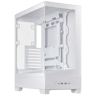 Gabinete gamer asus a31 tg white media torre cristal usb-c