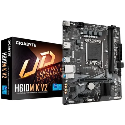 Tarjeta Madre GIGABYTE H610M K V2 LGA1700 2x DDR5 1x M.2 PCIe 4.0 Micro ATX