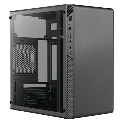 Gabinete acteck performance ii gi215w micro atx mini torre fuente 500w acrilico