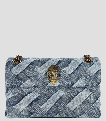 Bolsa crossbody mini Kensington denim estampado Mujer