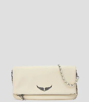Bolsa shoulder en piel granulada Mujer