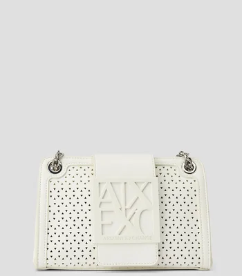 Bolsa crossbody mini blanca lisa Mujer