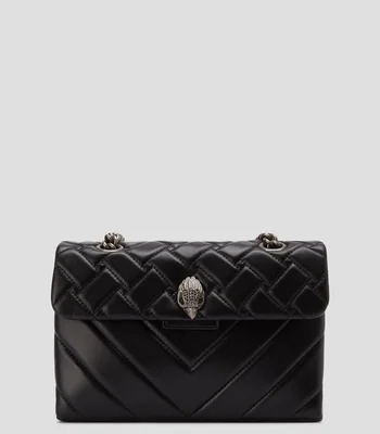 Bolsa crossbody en piel acolchada Mujer