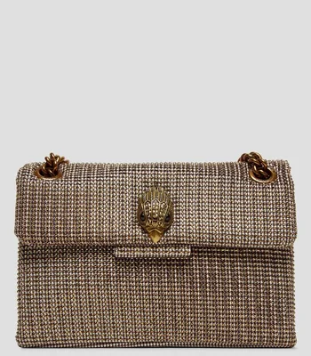 Bolsa shoulder mini Kensington con pedrería Mujer