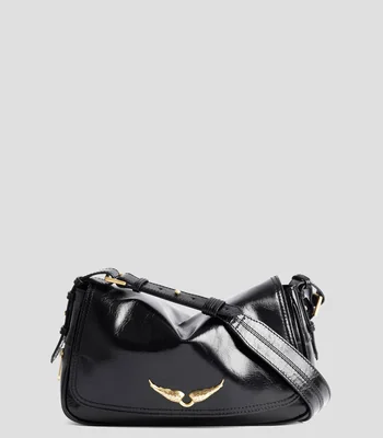 Bolsa crossbody en piel Le Zouzou Vintage lisa Mujer