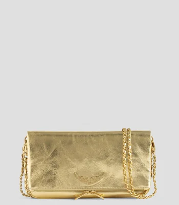 Bolsa crossbody Rock en piel liso Mujer