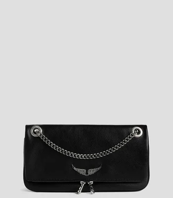 Bolsa Crossbody en piel Rock II granulada Mujer
